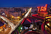 Rooftop bar in the Rennaissance Hotel, Gueliz (the new town), Marrakech, Morocco