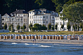 Beach promenade, Seaside resort of Binz, Island of Ruegen, Mecklenburg Western Pommerania, Germany