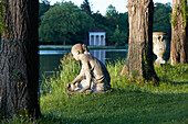 Muschelnymphe im Schlossgarten, Dessau-Wörlitzer Gartenreich, Sachsen-Anhalt, Deutschland