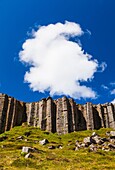 Basaltic columns of Gerouberg, Snaefellsness peninsula, Iceland, Europe.