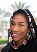 United Arab Emirates  Abu Dhabi  Middle eastern woman.
