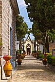 The chapel at the Santa Maria della Neve church and memorial cemetery near Santa Agata, Italy