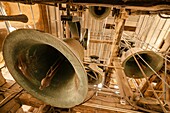 bells in the bell tower of the fifteenth century, Mallorca Cathedral, XIII Century, Historic-Artistic, Palma, Mallorca, Balearic Islands, Spain, Europe