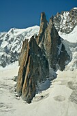 Gran Capitan in Aiguilles du Diable, near Mont Blanc, Chamonix Valley, French Alps