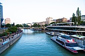 Danube canal in Vienna, Austria