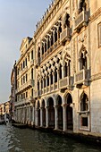 Venice Italy  Golden Palace facade on the Grand Canal in Venice