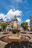 Market square in Hofgeismar on the German Fairy Tale Route, Hesse, Germany, Europe