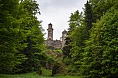 18th century Loewenburg castle in the Bergpark Wilhelmshoehe, Kassel, Hesse, Germany, Europe