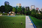 Hinokicho park, in Tokyo midtown, roppongi, tokyo, japan