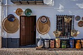 Shop of popular craft in Plaza de Santa Lucia 3  Úbeda  Jaén province  Spain