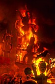 Falla of Na Jordana burning,by Manolo Martín,Fallas Festival, Valencia,Spain