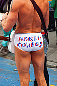 The Naked Cowboy in Times Square, New York City