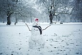 Snowman in London, UK