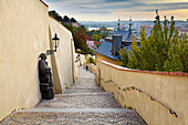 The street to the Hradcany Castle, Prague, Czech Republic, Europe