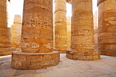 Egypt - Hypostyle Hall in Amun-Re Temple, complex of temples at Karnak, Upper Egypt