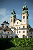 Kirchtürme des Kloster Maria Hilf,  Passau, Niederbayern, Bayern, Deutschland