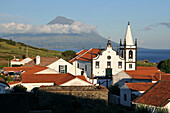 Castelo Branco mit Pico, Südküste, Insel Faial, Azoren, Portugal