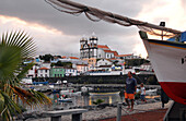 Am Hafen von Sao Mateus bei Angra do Heroismo, Insel Terceira, Azoren, Portugal