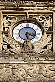 Clock On The Tower, Detail Of The 15Th Century Renaissance Facade, Chateau De Montigny-Le-Gannelon, Eure-Et-Loir (28), France