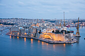 Vedette, As Seen From Valletta At Dusk, Senglea, Malta