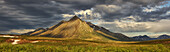 'Angelcomb Mountain Lit By Late Afternoon Light Along The Dempster Highway;Yukon Canada'