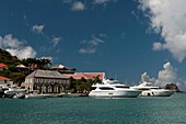 Caribbean, Saint Barthelemy, Gustavia, Boats in harbour