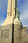 Spain, Canary islands, Tenerife island, Santa Cruz de Tenerife, Civil War Memorial in Plaza Espana