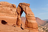 Natural arch in a desert, Delicate Arch, Arches National Park, Utah, USA