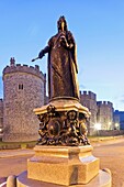 UK, England, Berkshire, Windsor, Windsor Castle, Queen Victoria Statue