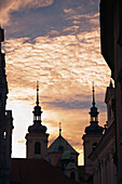 Church at sunset, Prague, Czech Republic