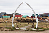 Whale jawbone arch, Paamiut, Greenland