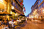 Terrace On Saint Paul Street, Old Montreal, Montreal, Quebec.