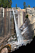 California, Yosemite National Park, Rainbow at Vernal Falls.  EDITORIAL USE ONLY.