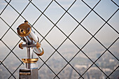 Telescope at Top of Eiffel Tower, Paris, France