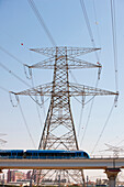 Electricity pylon, Dubai, United Arab Emirates