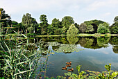 Maschteich pond, Hannover, Lower Saxony, Germany