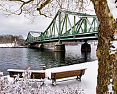 Glienicke Bridge, Havel, connects Potsdam with Berlin, Potsdam, Brandenburg, Germany