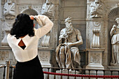 Statue of Moses by Michelangelo in San Pietro in Vincoli, Rome, Italy