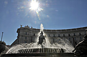 Najaden-Brunnen am Piazza della Repubblica, Rom, Italien