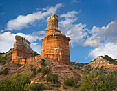 Rock formation called the Lighthouse, Palo Duro Canyon State Park, Texas