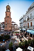 Competa Square and Parish of Our Lady of the Assumption  Competa, Axarquía, Málaga, Andalusia, Spain