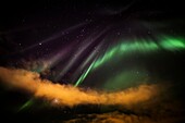 Aurora Borealis or Northern Lights, Iceland Clouds and Auroras