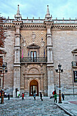 Facade of Palacio de Santa Cruz, Renaissance architecture, Valladolid, Castille and León, Spain