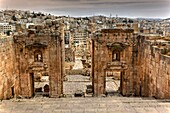 amman citadel roman ruins. jordan.