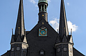 Dach des Rathauses, Wernigerode, Harz, Sachsen-Anhalt, Deutschland, Europa
