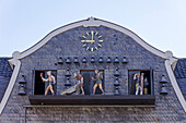 Glockenspiel am Kämmereigebäude, Goslar, Harz, Niedersachsen, Deutschland, Europa