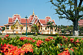 Pha That Luang Temple in Vientiane, capital of Laos, Asia