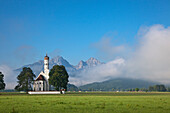 Wallfahrtskirche St. Coloman bei Schwangau, Füssen, Allgäu, Bayern, Deutschland