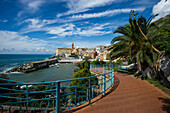 Uferpromenade Anita Garibaldi, Nervi, Genua, Ligurien, Italien