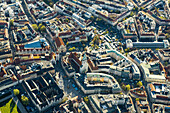 Aerial view of the center, Munich, Bavaria, Germany